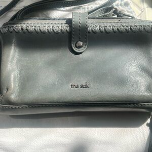 The Sak Silver Wristlet Clutch